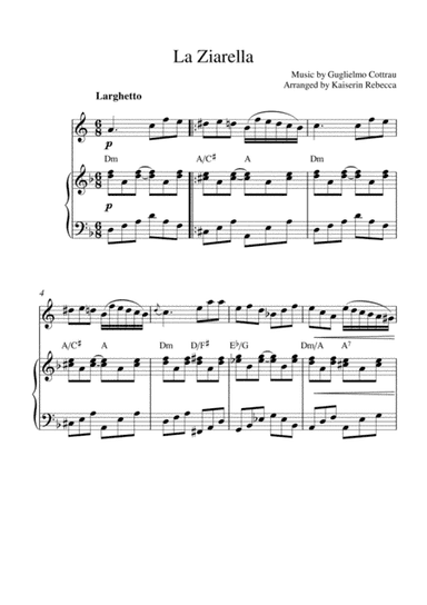 La Ziarella (arr. Kaiserin Rebecca)