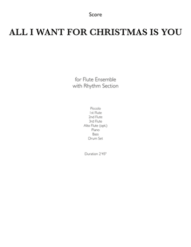 All I Want For Christmas Is You (arr. Ryan Beard)