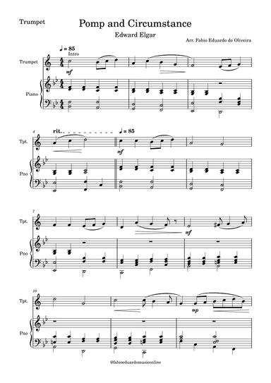 Pomp and Circumstance (arr. Fabio Eduardo de Oliveira)