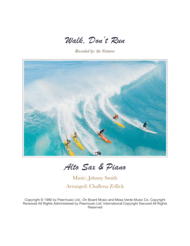 Walk Don't Run (arr. Challena Zellick)