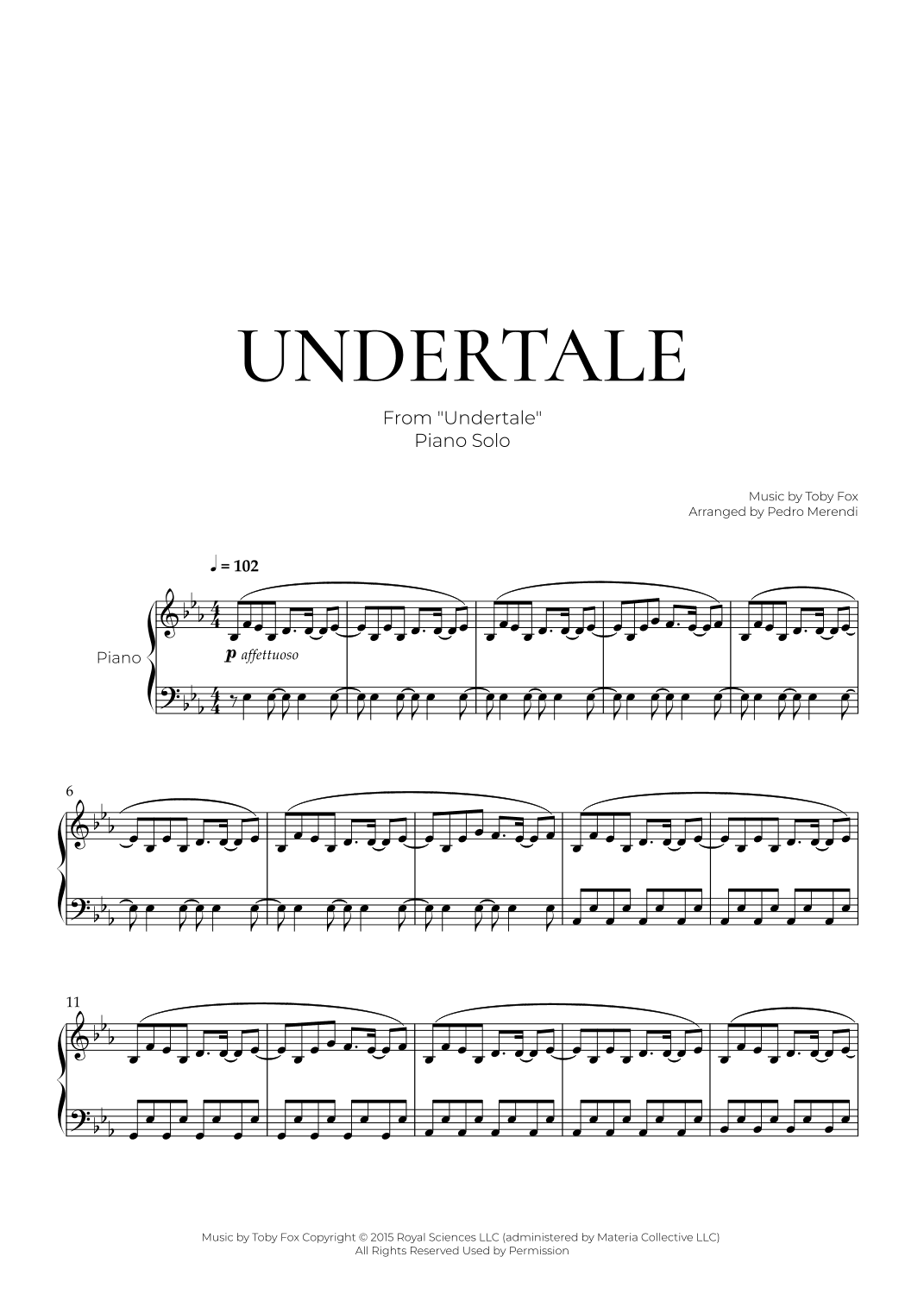 Undertale Variations (arr. Pedro Merendi)