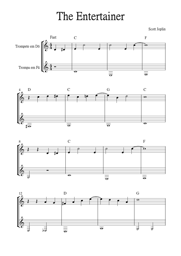 The Entertainer (arr. Jackson Spindler)