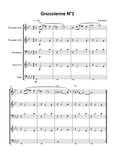 Gnossienne N°1 (arr. Jackson Spindler)