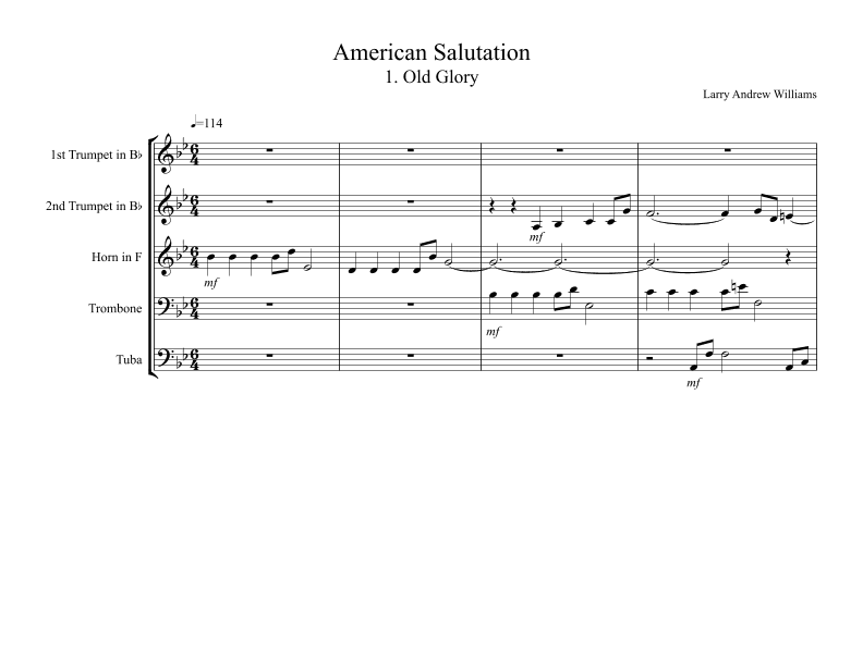 Old Glory ("AN AMERICAN SALUTATION")