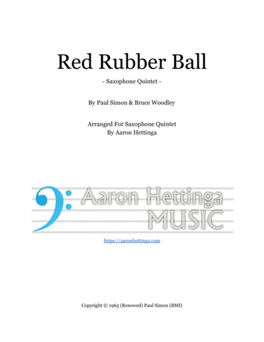 Red Rubber Ball (arr. Aaron Hettinga)