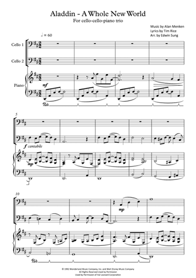 A Whole New World (from 'Aladdin') (arr. Edwin Sung)