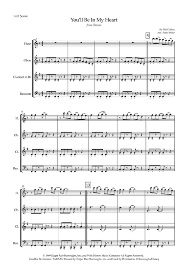 You'll Be In My Heart (arr. Fabio Britto)