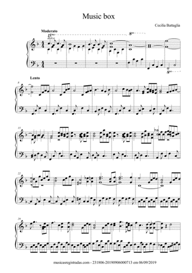 Music Box (wedding) - solo piano