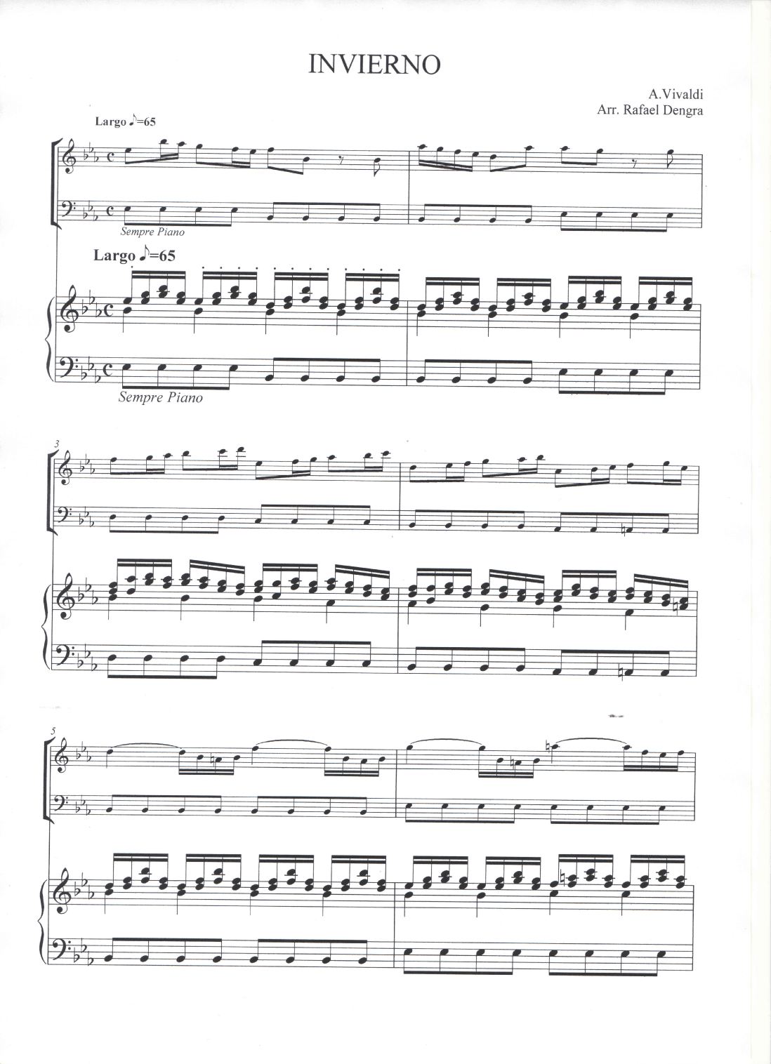 Largo from Winter - Violin, Cello & Piano (arr. Rafael Dengra)