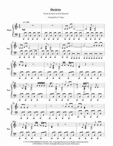 Desiree (arr. G. Tiago)
