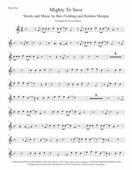 Mighty To Save (arr. Kevin Busse)