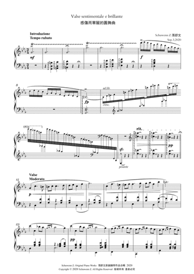 Valse sentimentale e brillante