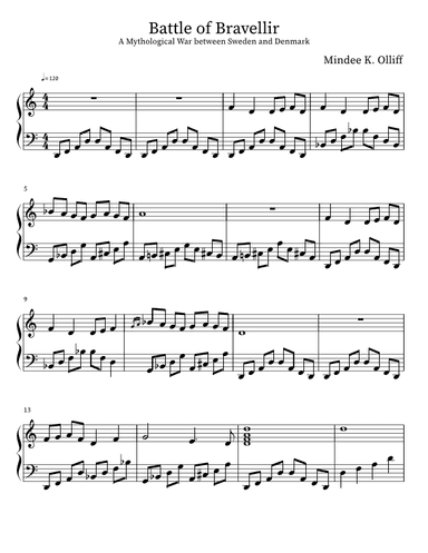 Battle of Bravellir Piano Solo