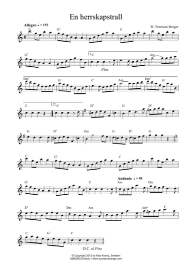 En herrskapstrall (C Major) (arr. Amadeus Music)