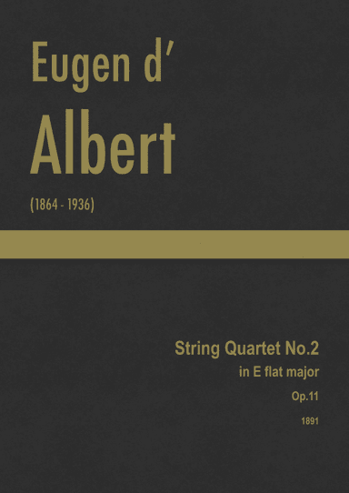 Albert - String Quartet No.2 in E flat major, Op.11 (arr. J.G. Cucó Barber)