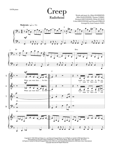 Creep (arr. Jean-Francois Noel)