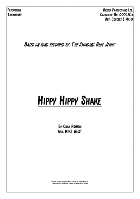Hippy Hippy Shake (arr. Mike West)