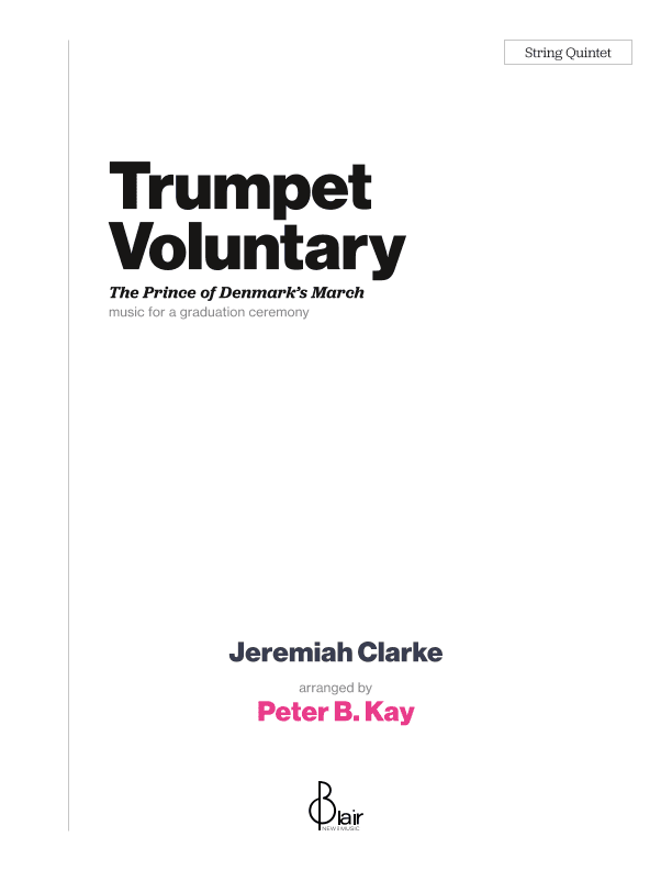 Trumpet Voluntary (Prince of Denmark’s March) (arr. Peter B. Kay)