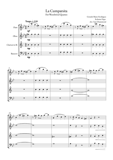 La Cumparsita (arr. Tom Drummond)