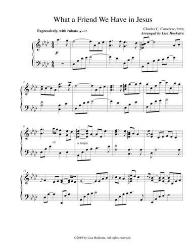 What a Friend We Have in Jesus (arr. Lisa Hoekstra)