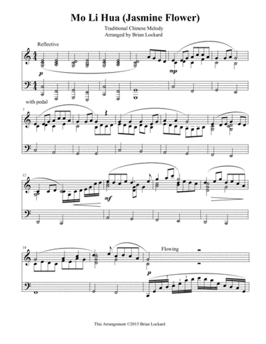 Mo Li Hua(Jasmine Flower) Piano Solo (arr. Brian Lockard)