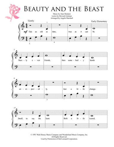 Beauty And The Beast (arr. Angela Marshall)