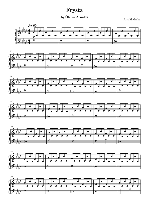 Frysta (arr. Magdalena Galka)