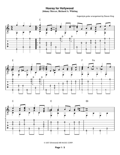 Hooray For Hollywood (arr. Steven Michael King)
