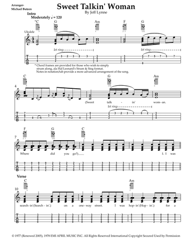 Sweet Talkin' Woman (arr. Michael Butzen)