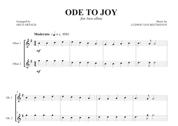 Ode to Joy (arr. Art.o Artaud)