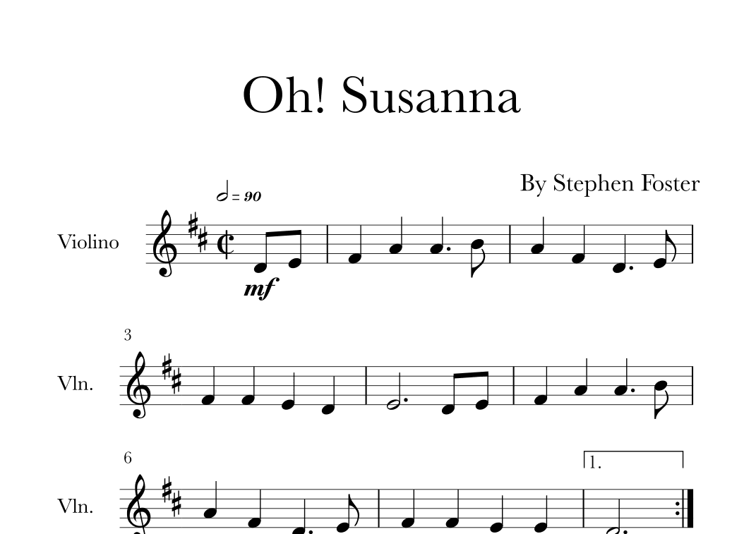 Oh! Susanna (arr. Glauco Fernandes)