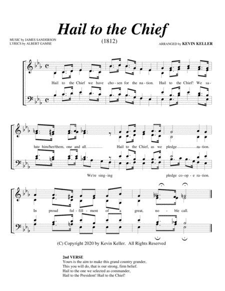 Hail to the Chief (President) (arr. Kevin Keller)