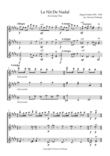 La Nit De Nadal (arr. Servaas Verbergt)