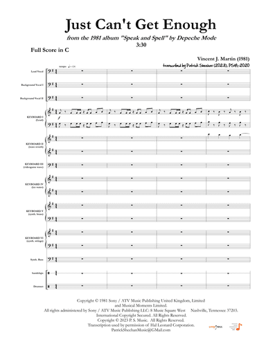Just Can't Get Enough (arr. Patrick Sheehan)