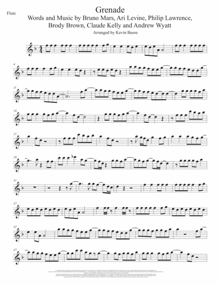 Grenade (arr. Kevin Busse)