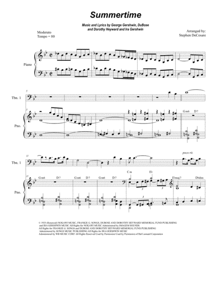 Summertime (arr. Stephen DeCesare)