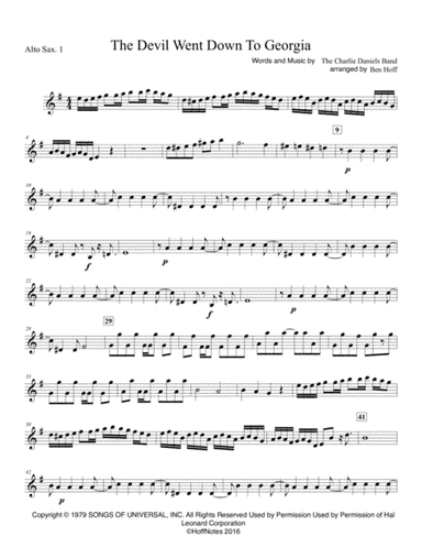 The Devil Went Down To Georgia (arr. Benjamin Hoff)
