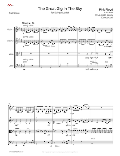 The Great Gig In The Sky (arr. Concertize)