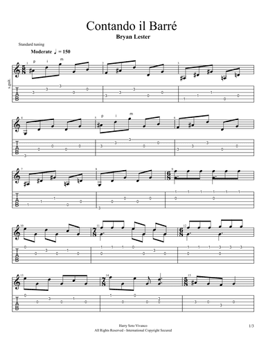 Contando il Barre (arr. Harry Soto Vivanco)