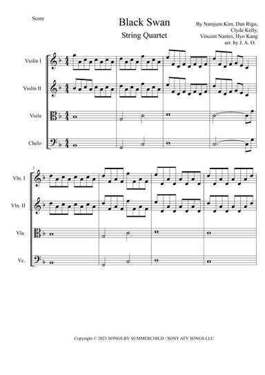 Black Swan (arr. José angel Ortiz ramirez)