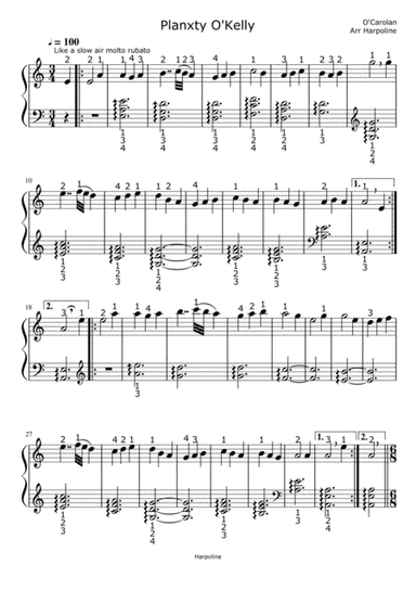 Planxty O'Kelly (arr. Harpoline)