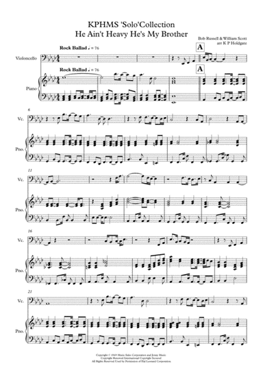 He Ain't Heavy, He's My Brother (arr. Kevin P Holdgate)