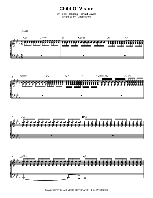 Child Of Vision (arr. Tunescribers)
