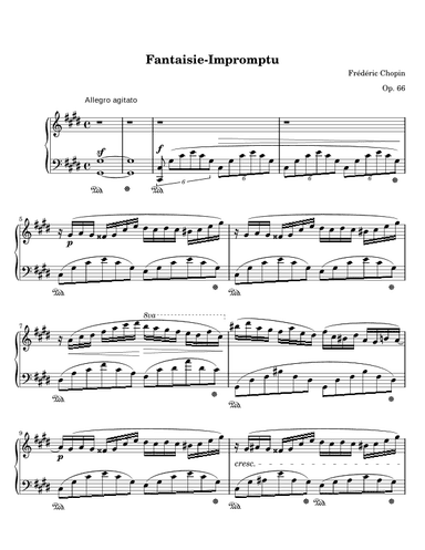 Chopin- Fantaisie Impromptu in C sharp minor Op. 66 (arr. Harry Sebastian)
