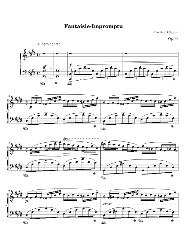 Chopin- Fantaisie Impromptu in C sharp minor Op. 66 (arr. Harry Sebastian)