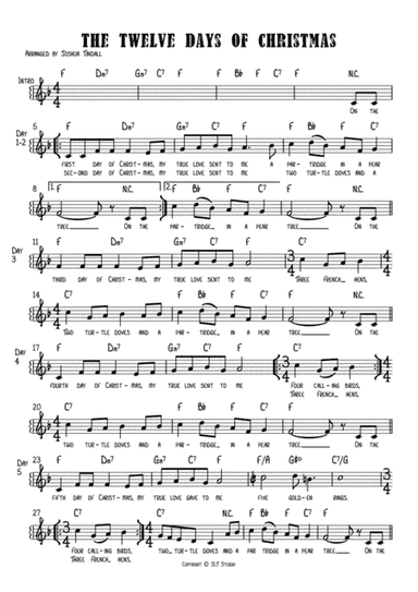 The Twelve Days Of Christmas (arr. Joshua Tindall)