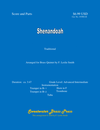 Shenandoah (arr. F. Leslie Smith)