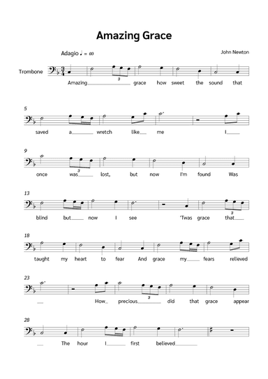 Amazing Grace (arr. Jackson Spindler)