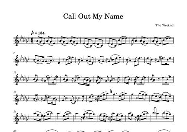Call Out My Name (arr. Julia Mills)
