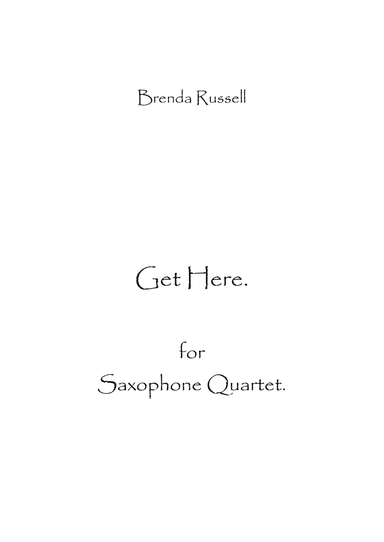 Get Here (arr. Spence Bundy)